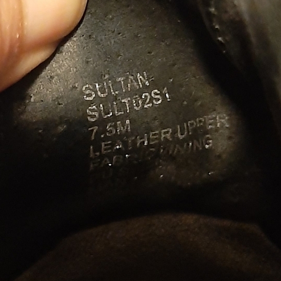 Steve Madden Sultan Suede Leather Booties Black 7.5 Wedge Chelsea Sneakers - Picture 8 of 8